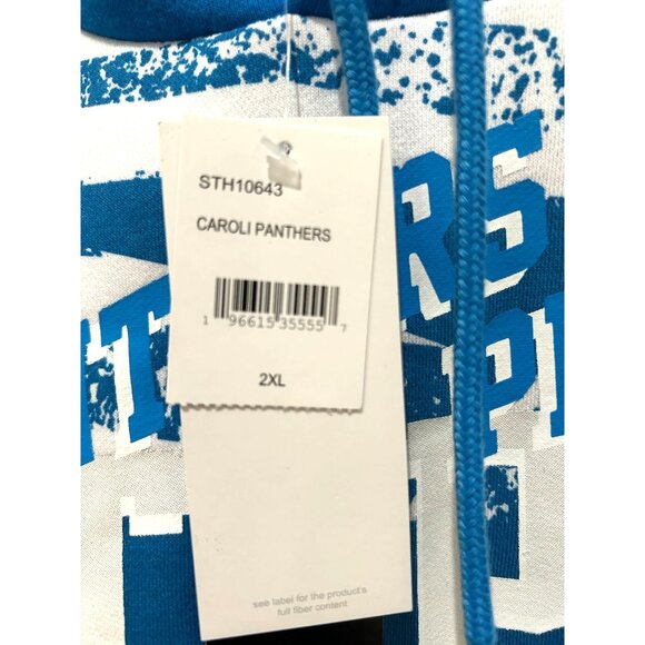 NEW Men's NFL X Staple Blue Carolina Panthers All Over Print Pullover Hoodie MSR - Picture 4 of 4